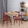 ROXBY Oak Round Dining Table 105 cm - Image 7