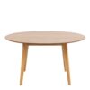 ROXBY Round Dining Table 140cm in Oak - Image 2