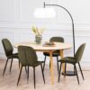 ROXBY Round Dining Table 140cm in Oak - Image 4