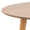ROXBY Round Dining Table 140cm in Oak - Image 5