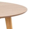 ROXBY Round Dining Table 140cm in Oak - Image 8