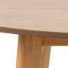 ROXBY Round Dining Table 140cm in Oak - Image 7