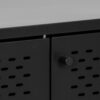 NEWCASTLE 3 Doors Sideboard in Matt Black Powder-Coated Steel - Image 9