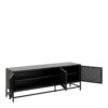 NEWCASTLE 3 Doors Sideboard in Matt Black Powder-Coated Steel - Image 4
