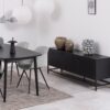 NEWCASTLE 3 Doors Sideboard in Matt Black Powder-Coated Steel - Image 6