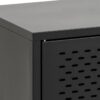 NEWCASTLE 3 Doors Sideboard in Matt Black Powder-Coated Steel - Image 8