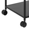 NEWCASTLE Serving Trolley in Matt Black Powder-Coated Steel - Image 11