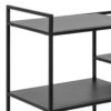 NEWCASTLE Serving Trolley in Matt Black Powder-Coated Steel - Image 7