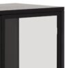 NEWCASTLE Low 2 Doors Display Cabinet in Matt Black Powder-Coated Steel - Image 10
