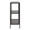 NEWCASTLE Low 2 Doors Display Cabinet in Matt Black Powder-Coated Steel - Image 3