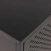 NEWCASTLE 3 Doors Raised Sideboard in Matt Black Powder-Coated Steel - Image 8