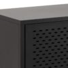 NEWCASTLE 3 Doors Raised Sideboard in Matt Black Powder-Coated Steel - Image 9