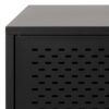 NEWCASTLE 3 Doors Raised Sideboard in Matt Black Powder-Coated Steel - Image 10
