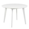 ROXBY Round Dining Table 105cm in White