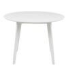 ROXBY Round Dining Table 105cm in White - Image 2