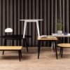 ROXBY Round Dining Table 105cm in White - Image 8