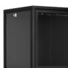 NEWCASTLE Tall 2 Doors Display Cabinet in Matt Black Powder-Coated Steel - Image 7