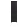 NEWCASTLE 2 Doors Cabinet in Matt Black Powder-Coated Steel - Image 3
