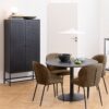 NEWCASTLE 2 Doors Cabinet in Matt Black Powder-Coated Steel - Image 5