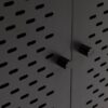 NEWCASTLE 2 Doors Cabinet in Matt Black Powder-Coated Steel - Image 10