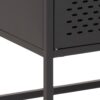 NEWCASTLE 2 Doors Cabinet in Matt Black Powder-Coated Steel - Image 7