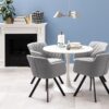 MALTA Round Dining Table in White - Image 2