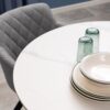 MALTA Round Dining Table in White - Image 3