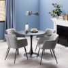 MALTA Round Dining Table in Black - Image 5