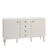 SOFTLINE Sideboard with 2 Doors & 4 Drawers in White