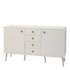SOFTLINE Sideboard with 2 Doors & 4 Drawers in White - Image 3