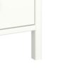 TROMSO 3 Doors Wardrobe with Leather Handles in White - Image 5