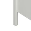 TROMSO 3 Doors Wardrobe with Leather Handles in White - Image 6