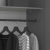 TROMSO 3 Doors Wardrobe with Leather Handles in Folkestone Grey - Image 6