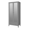 TROMSO Wardrobe with 2 Mirror Doors & 1 Drawer in Folkestone Grey - Image 3