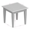 VENICE Side Table in Pure White - Image 5