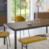 SOMA Sideboard with 2 Doors 3 Drawers in Granulated Black & Brush Espresso - Image 8