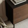 SOMA Sideboard with 2 Doors 3 Drawers in Granulated Black & Brush Espresso - Image 5