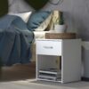 SPACE Package inc. Bedside, Chest & Wardrobe in White - Image 4
