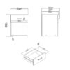 SPACE Package inc. Bedside, Chest & Wardrobe in White - Image 5