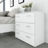 SPACE Package inc. Bedside, Chest & Wardrobe in White - Image 8