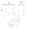 SPACE Package inc. Bedside, Chest & Wardrobe in White - Image 9