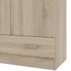 SPACE Wardrobe with 2 Doors & 1 Drawer in Oak - Image 10