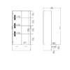 SPACE Wardrobe with 2 Doors & 1 Drawer in Oak - Image 12