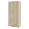 SPACE Wardrobe with 2 Doors & 1 Drawer in Oak - Image 3