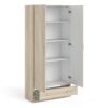 SPACE Wardrobe with 2 Doors & 1 Drawer in Oak - Image 5
