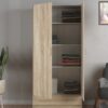 SPACE Wardrobe with 2 Doors & 1 Drawer in Oak - Image 6
