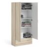 SPACE Wardrobe with 2 Doors & 1 Drawer in Oak - Image 7