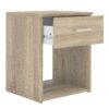 SPACE Package inc. Bedside, Chest & Wardrobe in Oak - Image 3