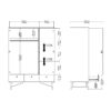 RY Wardrobe with 3 Doors & 3 Drawers in Jackson Hickory Oak - Image 10