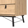 RY Wardrobe with 3 Doors & 3 Drawers in Jackson Hickory Oak - Image 7